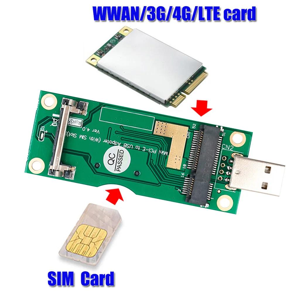 WWAN/LTE  SIM ī  ִ ̴ PCI-E To USB  ī, Ｚ ȭ̿ 3G/4G ̴  Pci-e ī